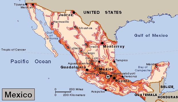 Which Area In Mexico Has The Highest Population Density