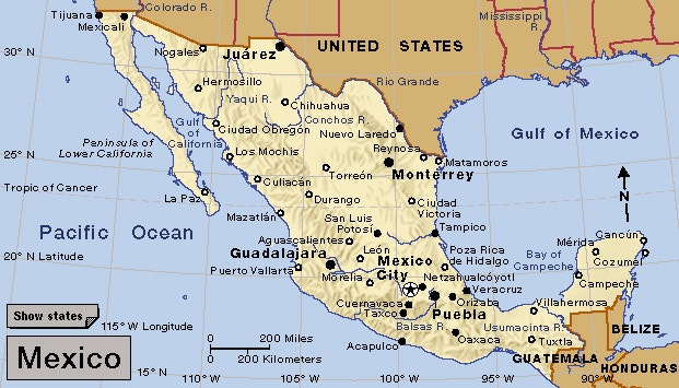 Mexico Map Taxco