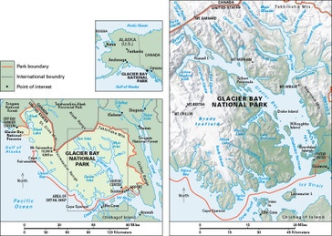 image title: Map of Glacier Bay National Park