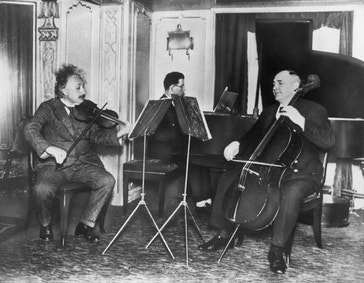 image title: Einstein plays the violin