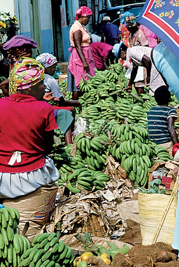 image title: Outdoor market in Jamaica