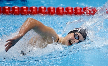 image title: U.S. swimmer Katie Ledecky