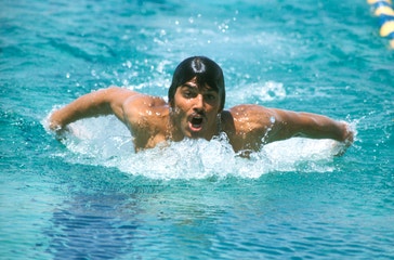 image title: American swimmer Mark Spitz