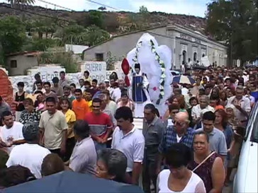 Religious holiday procession in Mexico